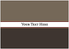 Custom Dark Brown Notecard D1377D-V